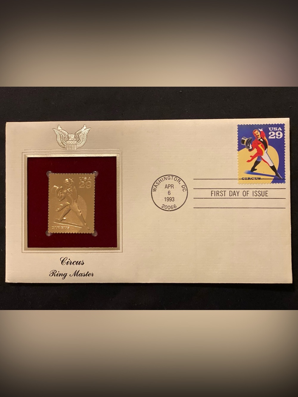 Gold Commemorative Stamp Plaque - Gold